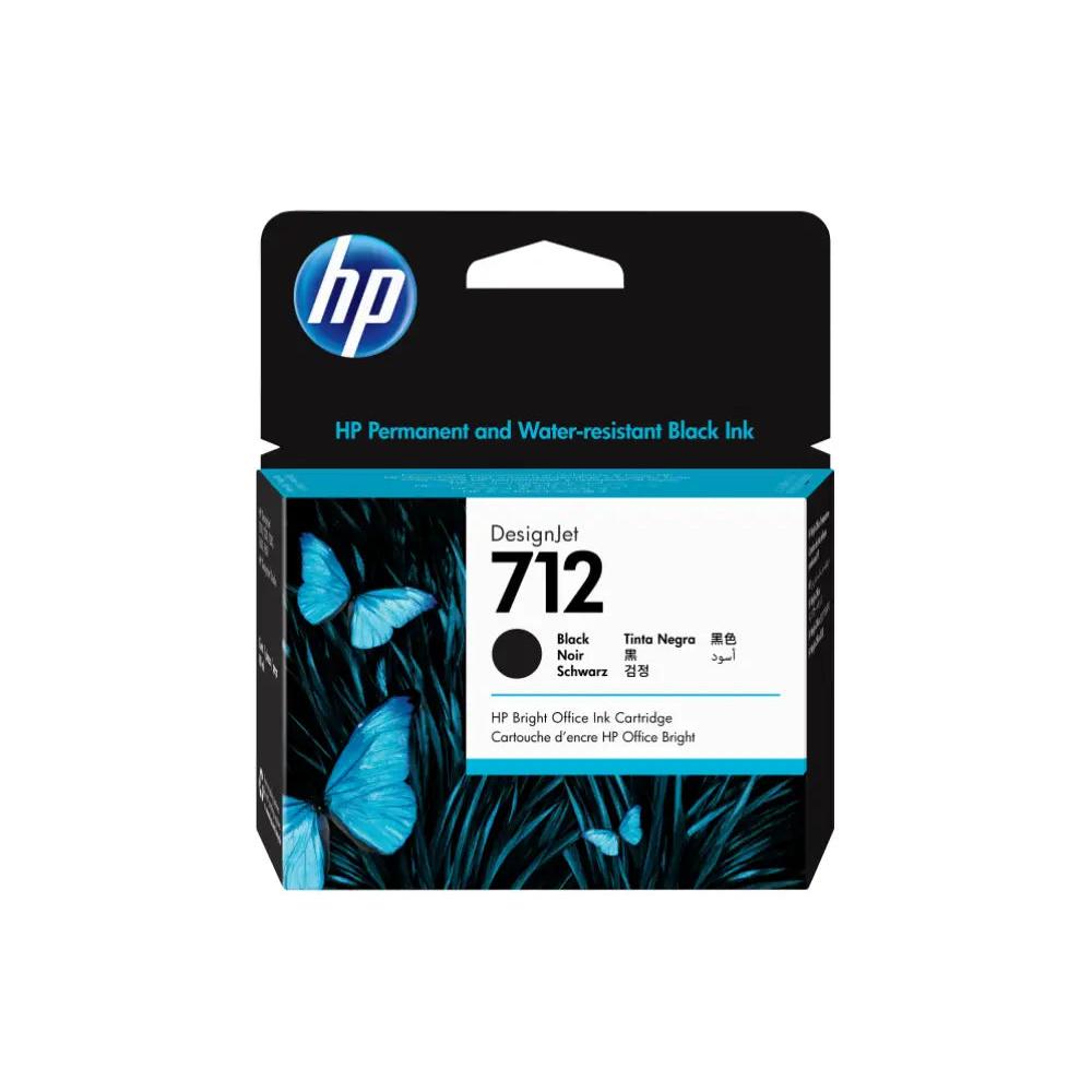 HP Cartucho de Tinta DesignJet 712 negro de 80 ml