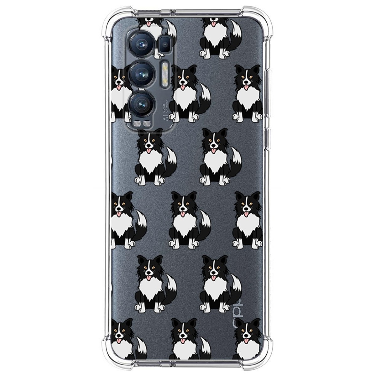 Funda Silicona Antigolpes para Oppo Find X3 Neo 5G diseño Perros 07 Dibujos