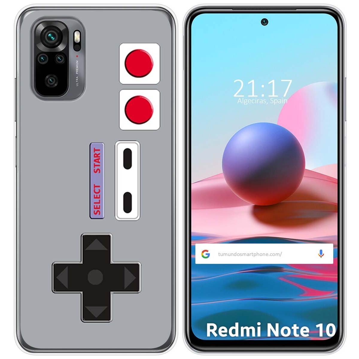 Tumundosmartphone Funda Gel Tpu para Xiaomi Redmi Note 10 / 10S diseño Consola Dibujos