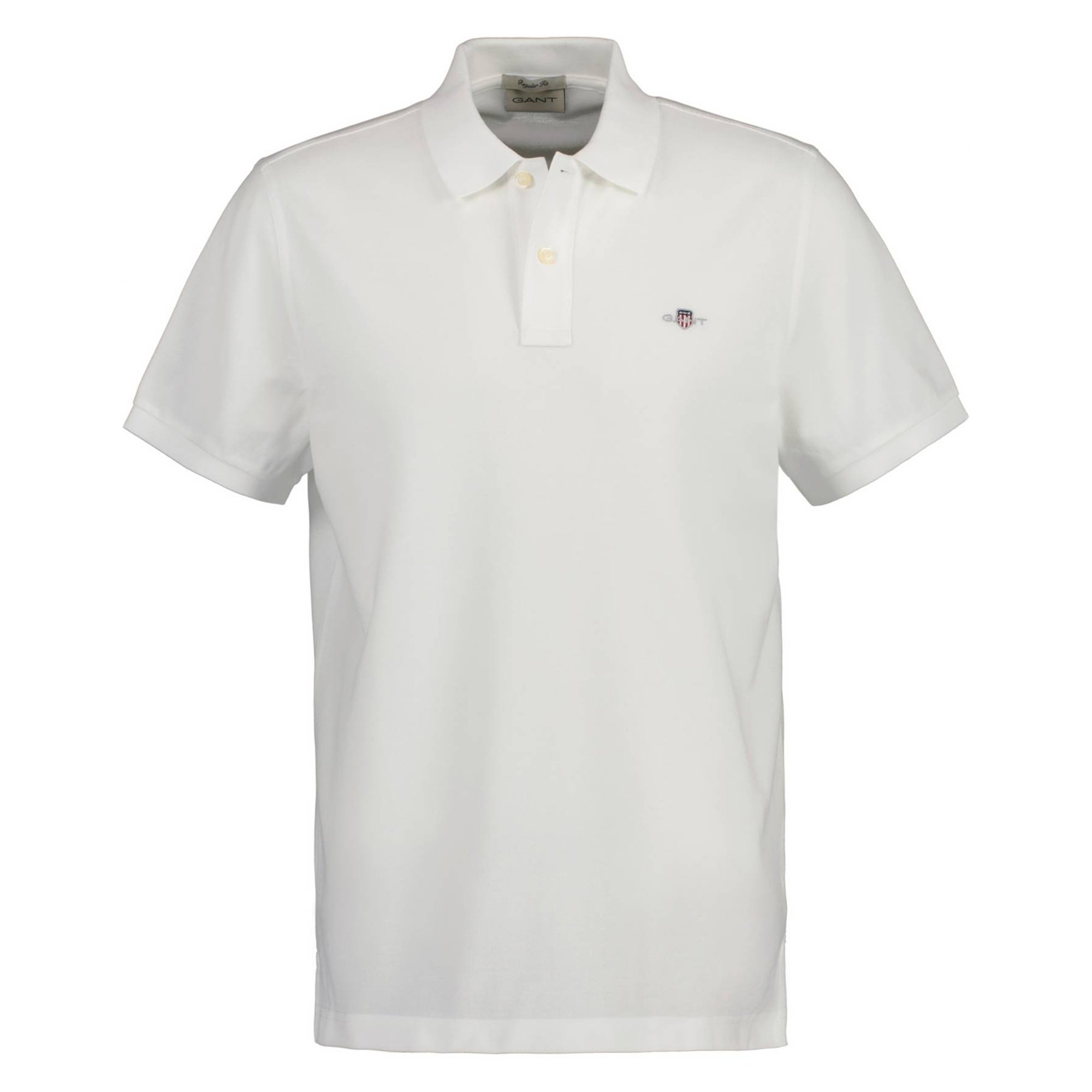 GANT Polo Hombre - REGULAR SHIELD, manga corta, cierre con botones, piqué, bordado Regular Shield Pique Polo