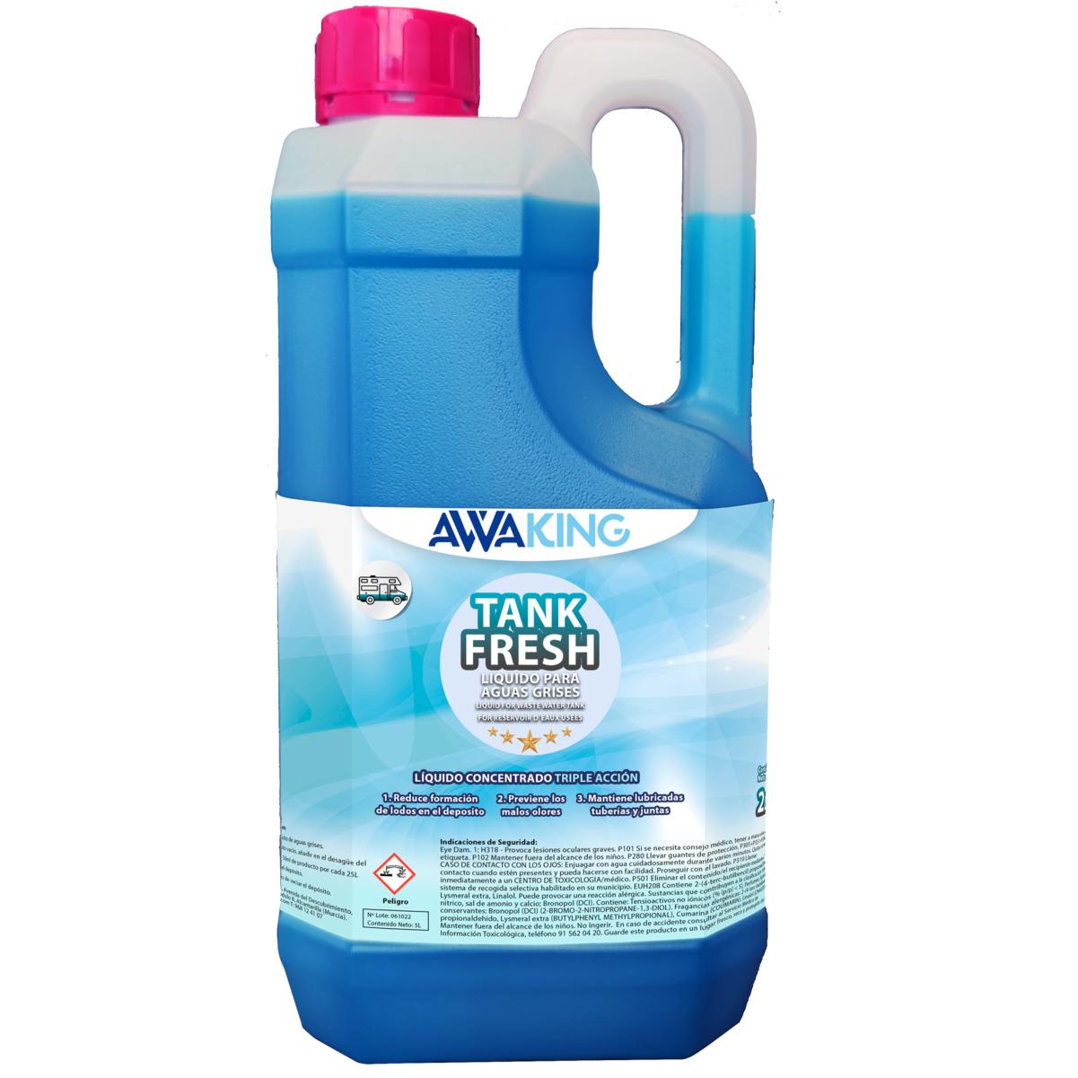 PLANTAWA Líquido WC Químico Blue 5 litros, Líquido Concentrado para Aguas  Negras de Caravanas