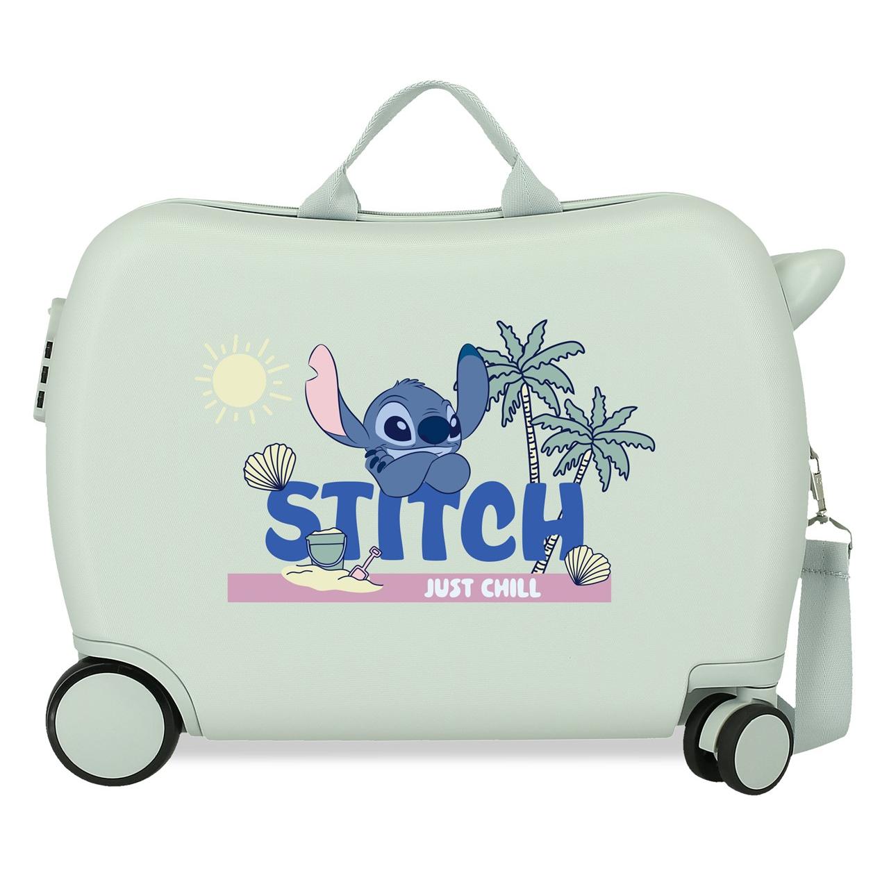 Disney - Maleta infantil Stitch Just Chill menta 50x38x20 cm