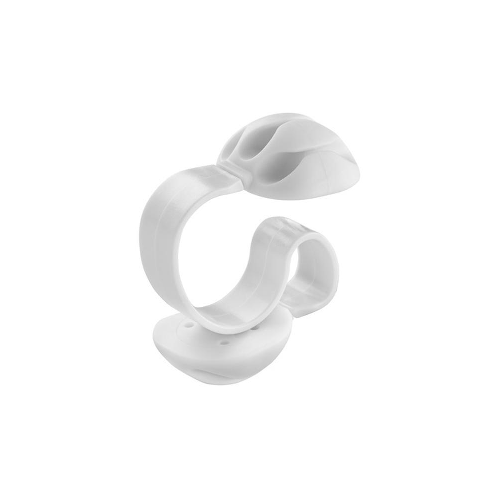 Clip para cable triple blanco  b-1