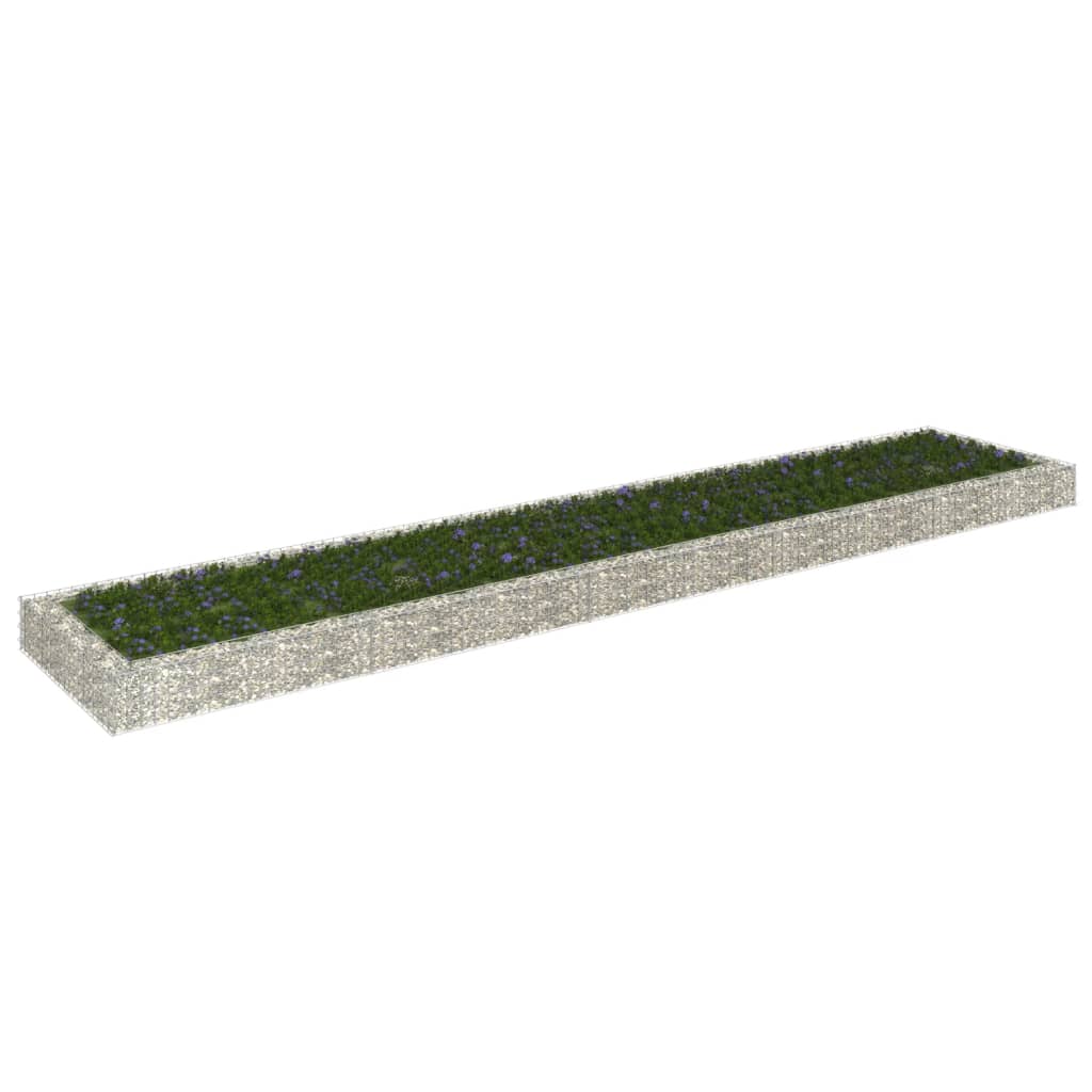 vidaXL Arriate de gaviones de acero Dimensiones 100 x 100 x 20 cm,  200 x 100 x 20 cm,  300 x 100 x 20 cm y mas