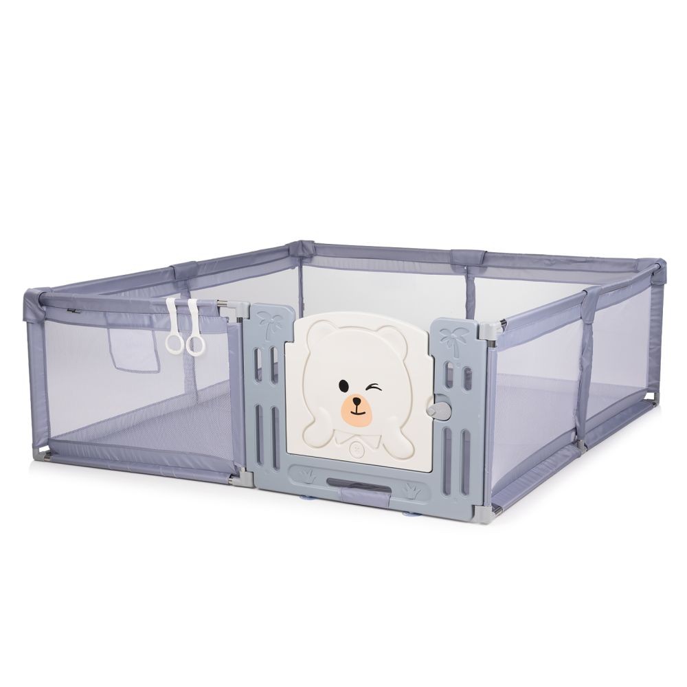 CHIPOLINO Parque Infantil AMICO 180x200 cm de Chipolino con Puerta y Malla Transpirable para Niños de 1 a 5 Años