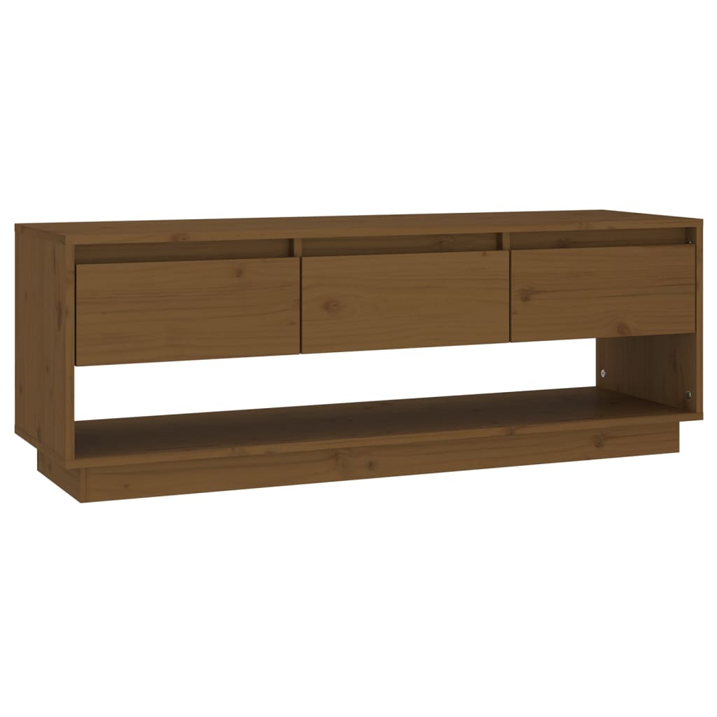 vidaXL Mueble de TV de madera maciza de pino 110,5x34x40 cm, Mueble de Salon, Mueble TV, Mueble TV salon, Mesa de TV, Mueble tele