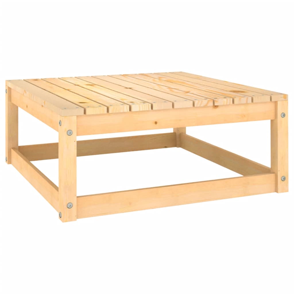 Vidaxl Taburetes de Jardín con Cojines 2 Uds Pino Natural