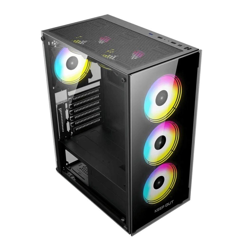 CAJA DE CPU PARA PC KEEP OUT XC-210 GLASS