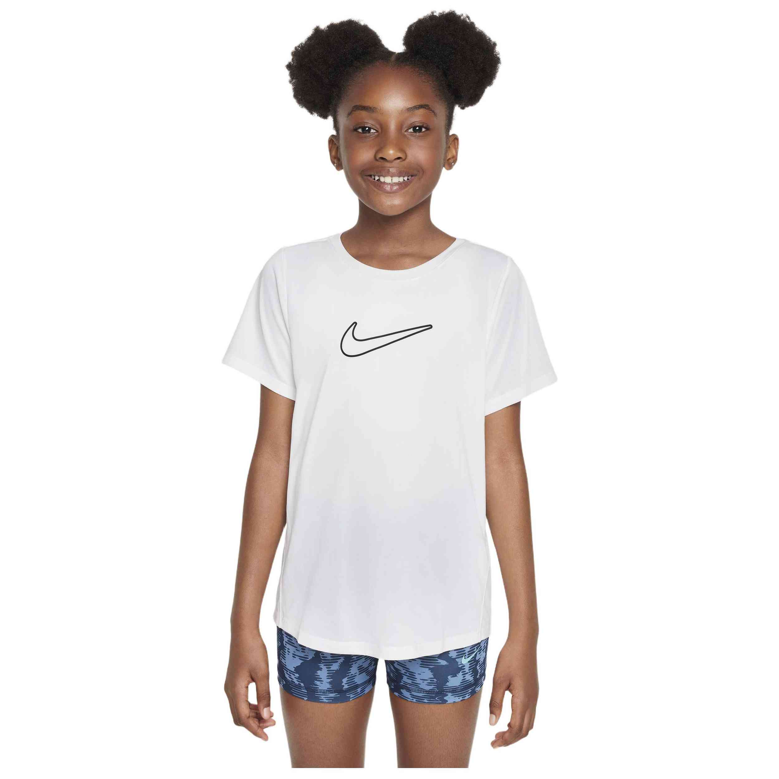 Cami M/C Nike One Jr Nike en color Blanco
