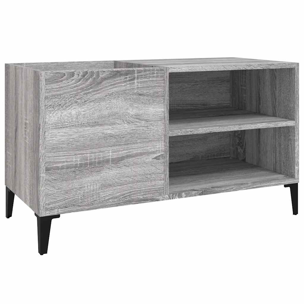 vidaXL Mueble para discos madera contrachapada 84,5x38x48 cm Multicolor