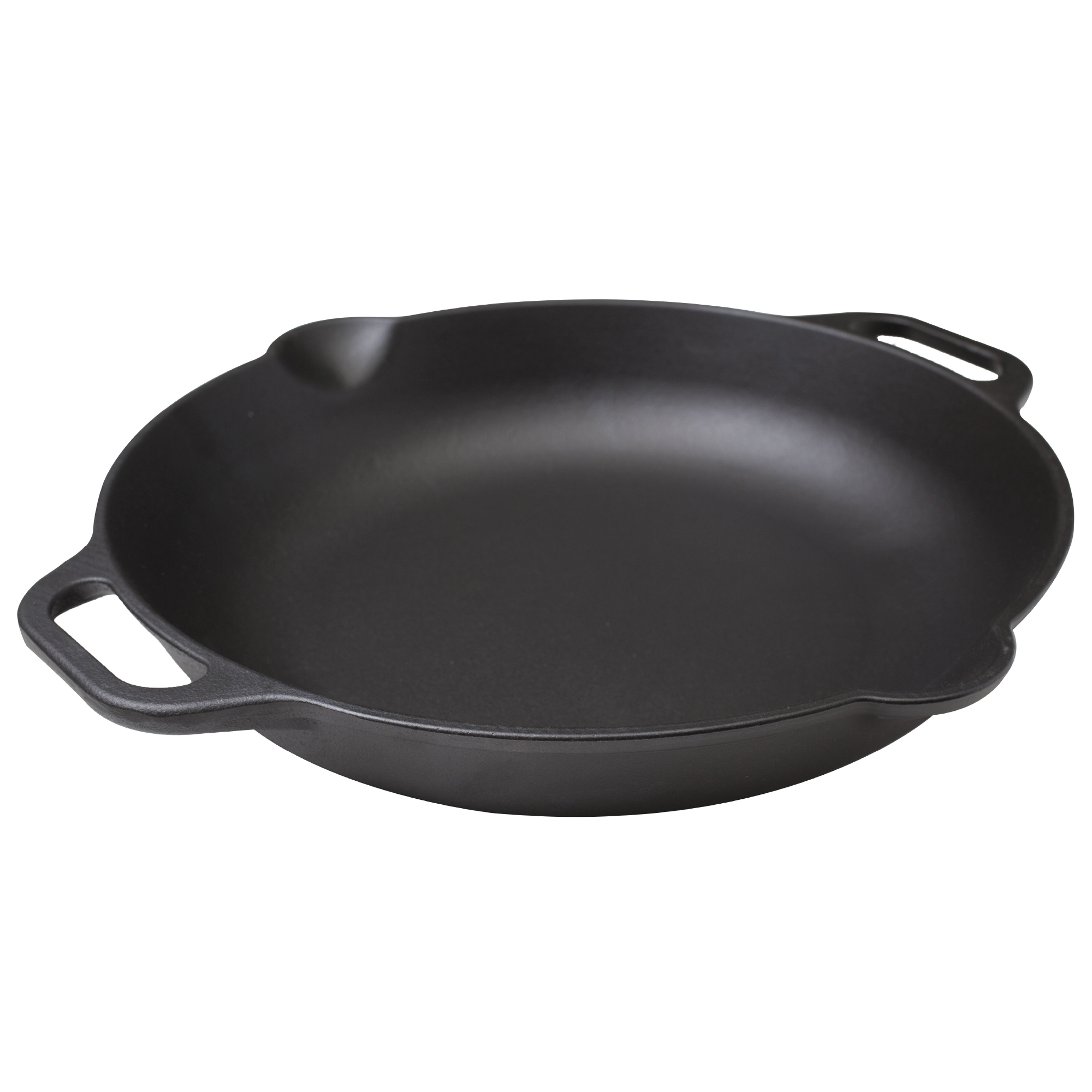 Victoria Paellera Sartén Hierro Fundido Inducción 33cm, Apta para Fuego, Barbacoa, Horno, Vitrocerámica, Gas, Cast Iron Skillet, Libre de Tóxicos sin PTFE ni PFOA