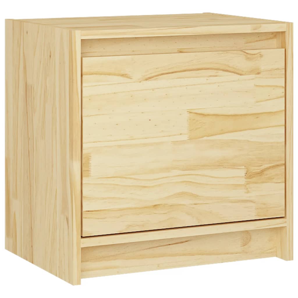 Vidaxl Mesita de Noche Madera Maciza de Mango 40x30,5x40 Cm Natural