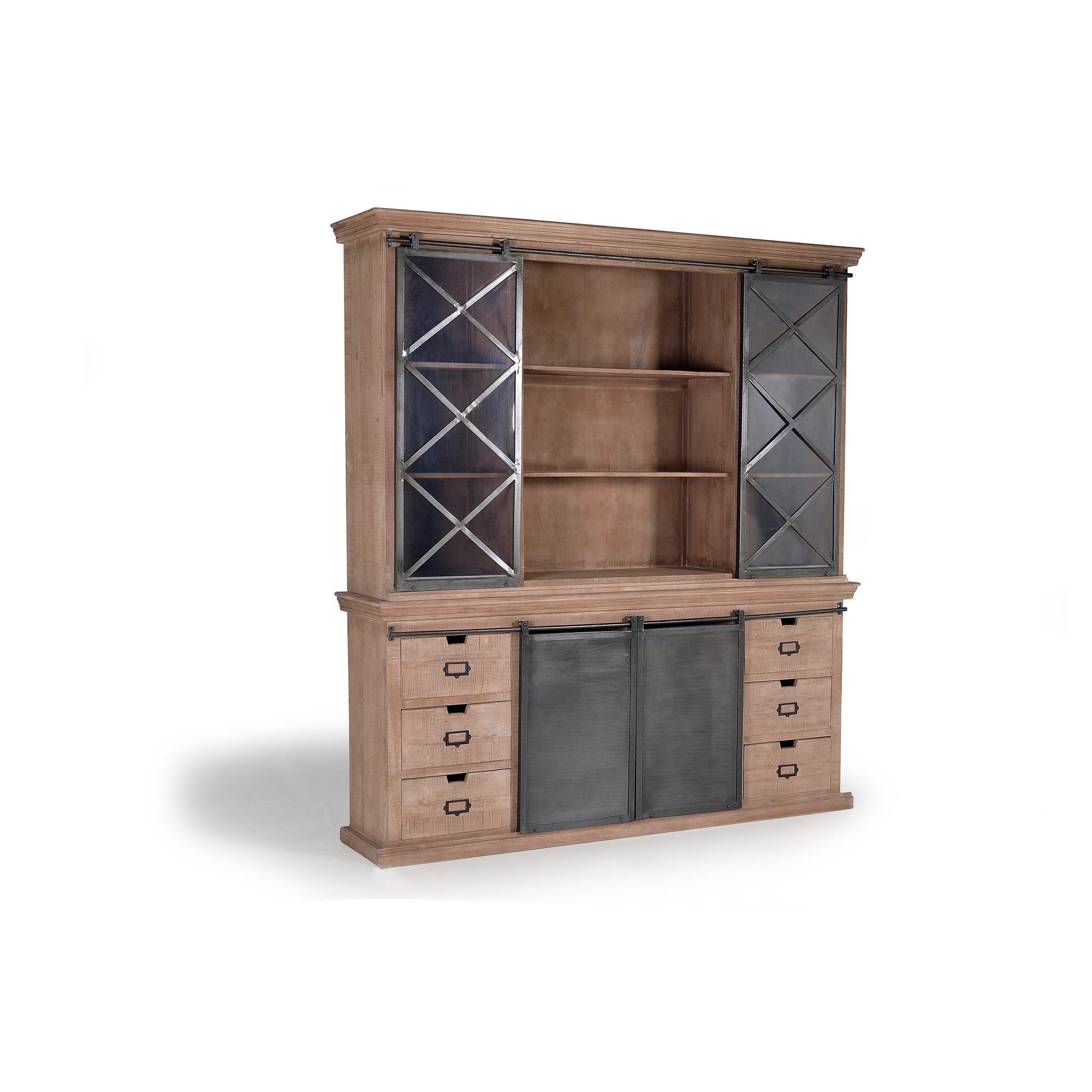 Alacena estilo industrial madera de mango220X200X53