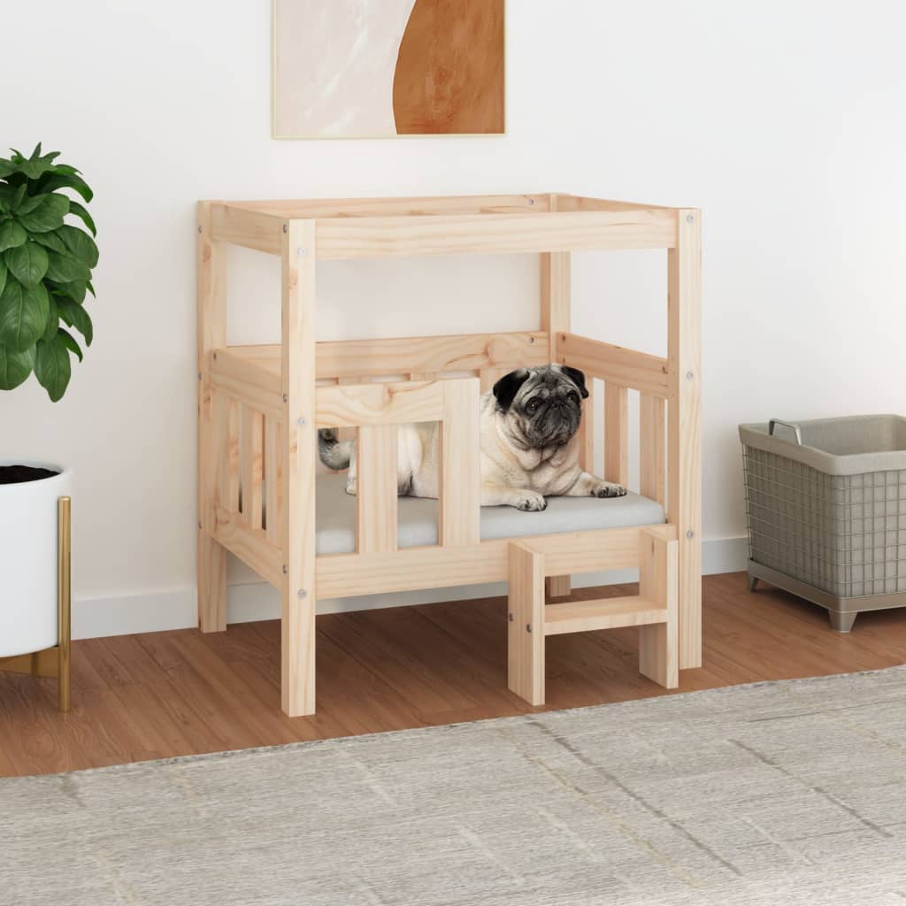 vidaXL Cama para Perros Cuna Cachorro Animal Doméstico Color Natural,  Blanco,  Gris y mas