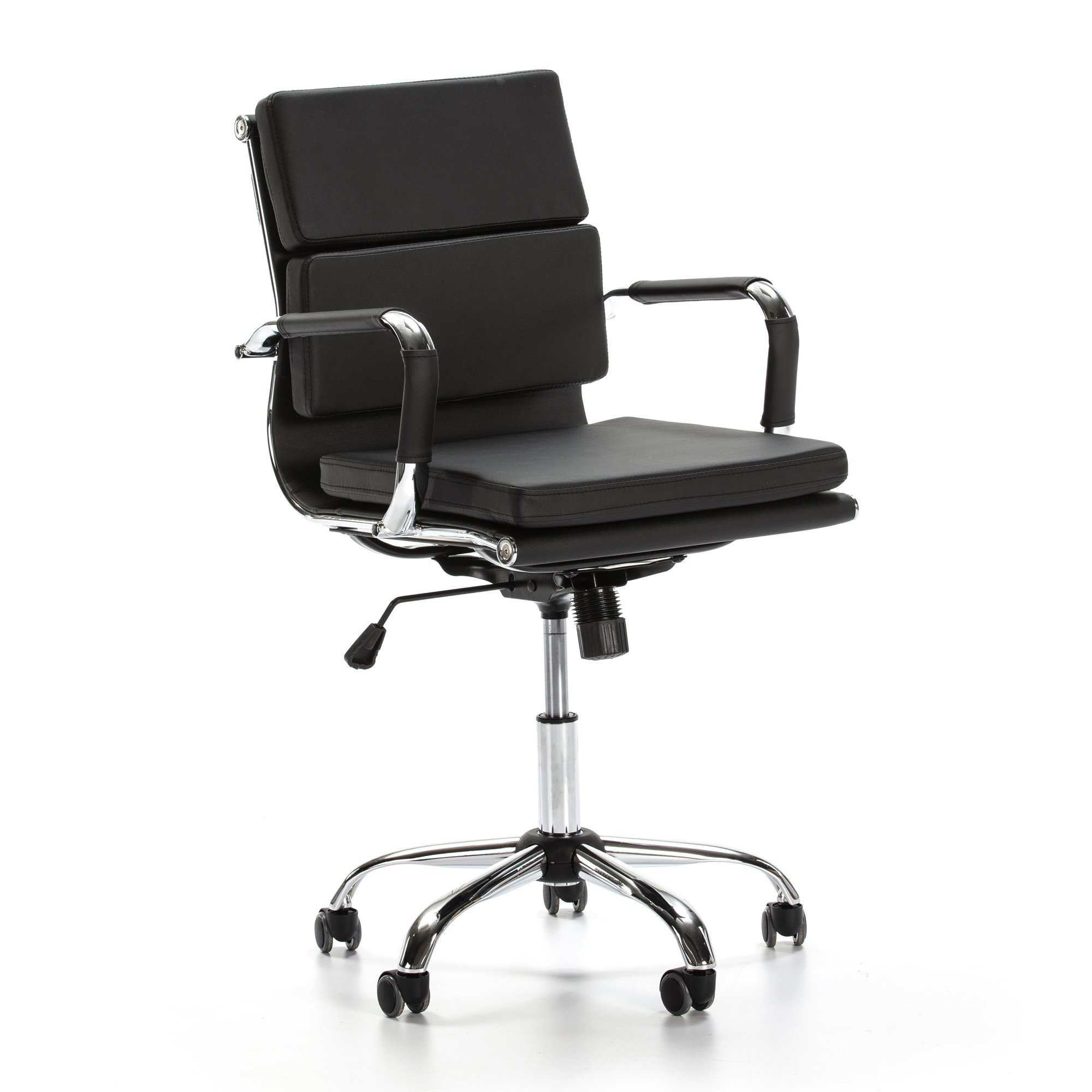 VS Venta-Stock Sillón de Oficina Tapizado Fenix con Ajuste de Altura Milimétrico