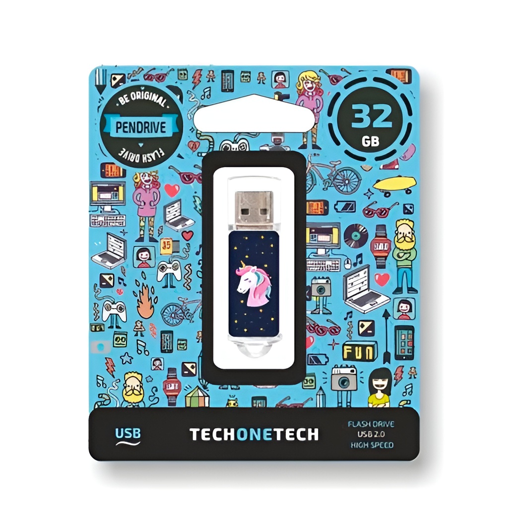 TECH1TECH TECH ONE TECH Pendrive Unicornio Dream 32GB USB 2.0