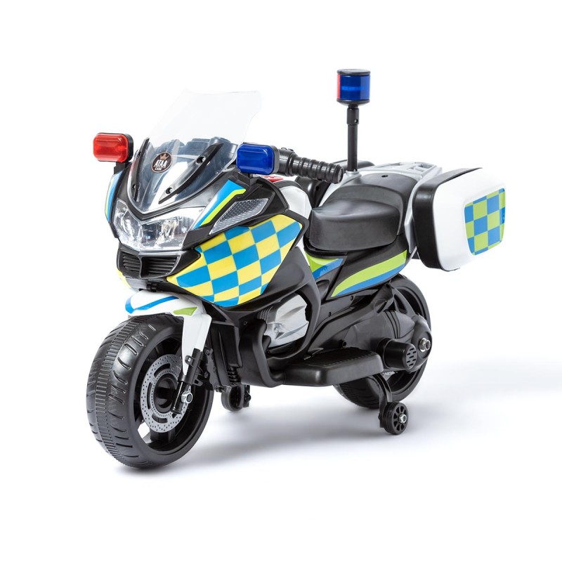Ataa Cars Moto Eléctrica de Policía ATAA Officer 6v con Luces y Sonidos Realistas para Niños