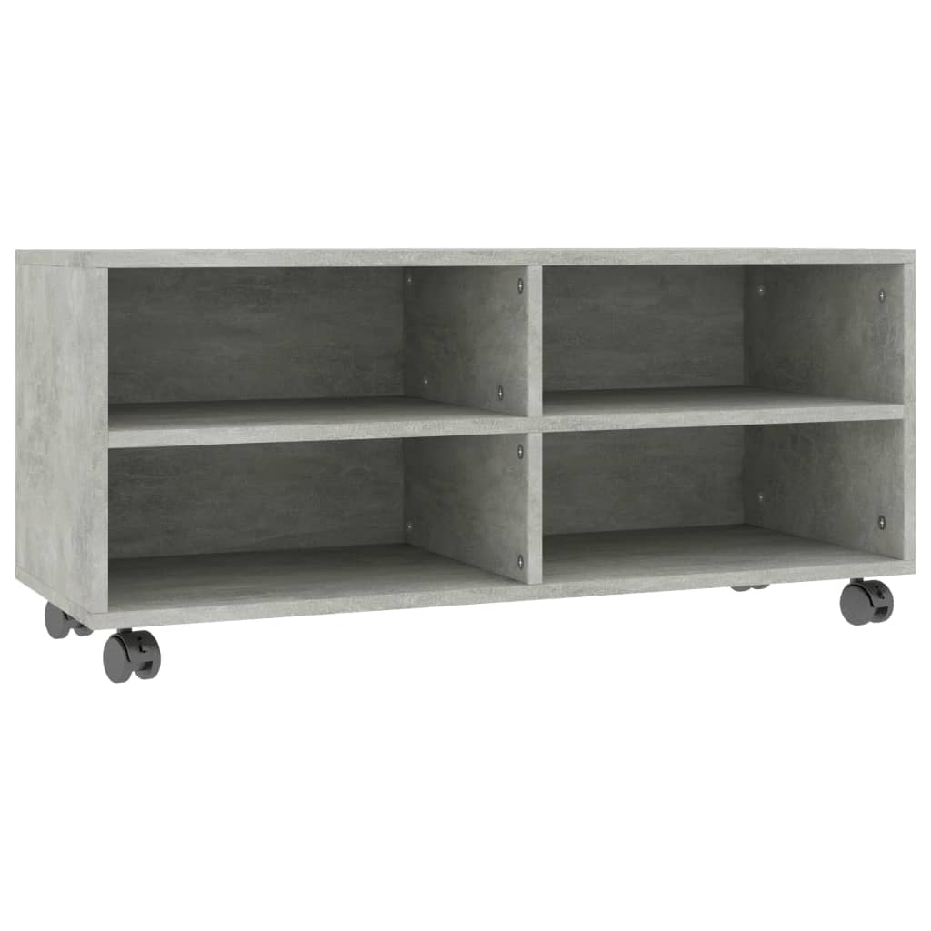 vidaXL Mueble TV ruedas madera contrachapada 90x35x35 cm, Mueble de Salon, Mueble TV, Mueble TV salon, Mesa de TV, Mueble tele