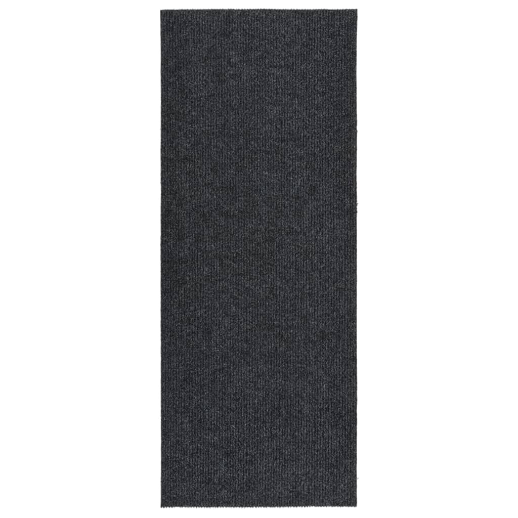 Vidaxl Alfombra de Pasillo Atrapa Suciedad 100x250 Cm Color Antracita Gris
