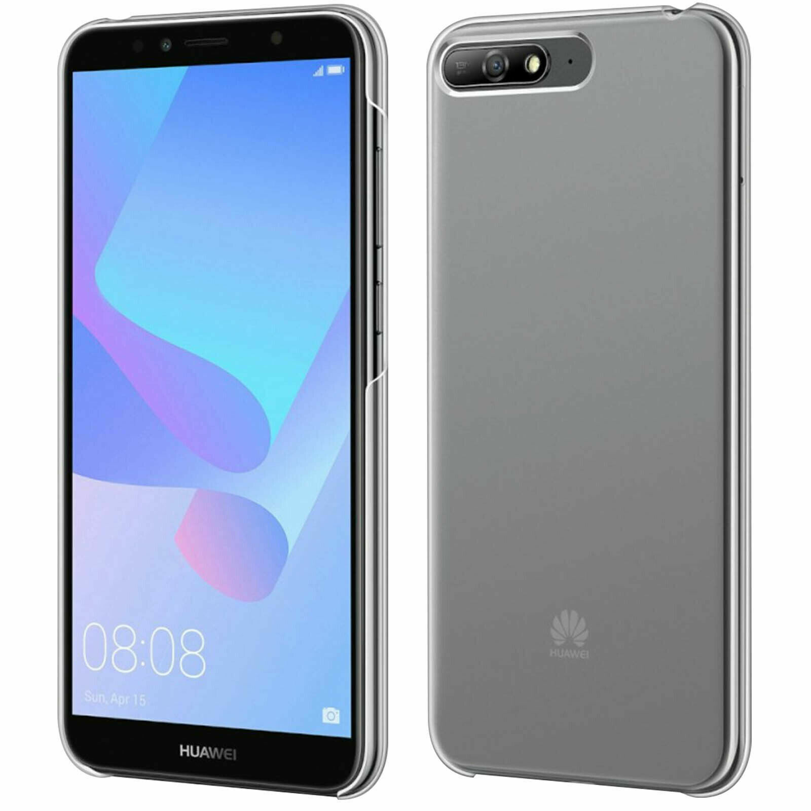 Funda Rígida Original para el Huawei Y6 2018 Transparente