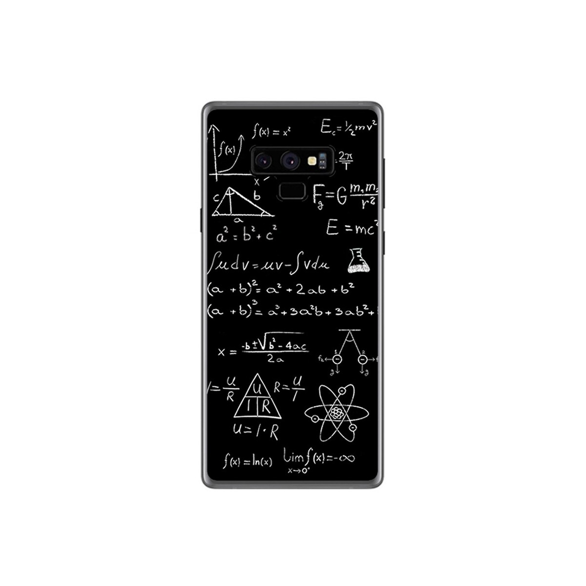 Tumundosmartphone Funda Gel Tpu para Samsung Galaxy Note 9 Diseño Formulas Dibujos