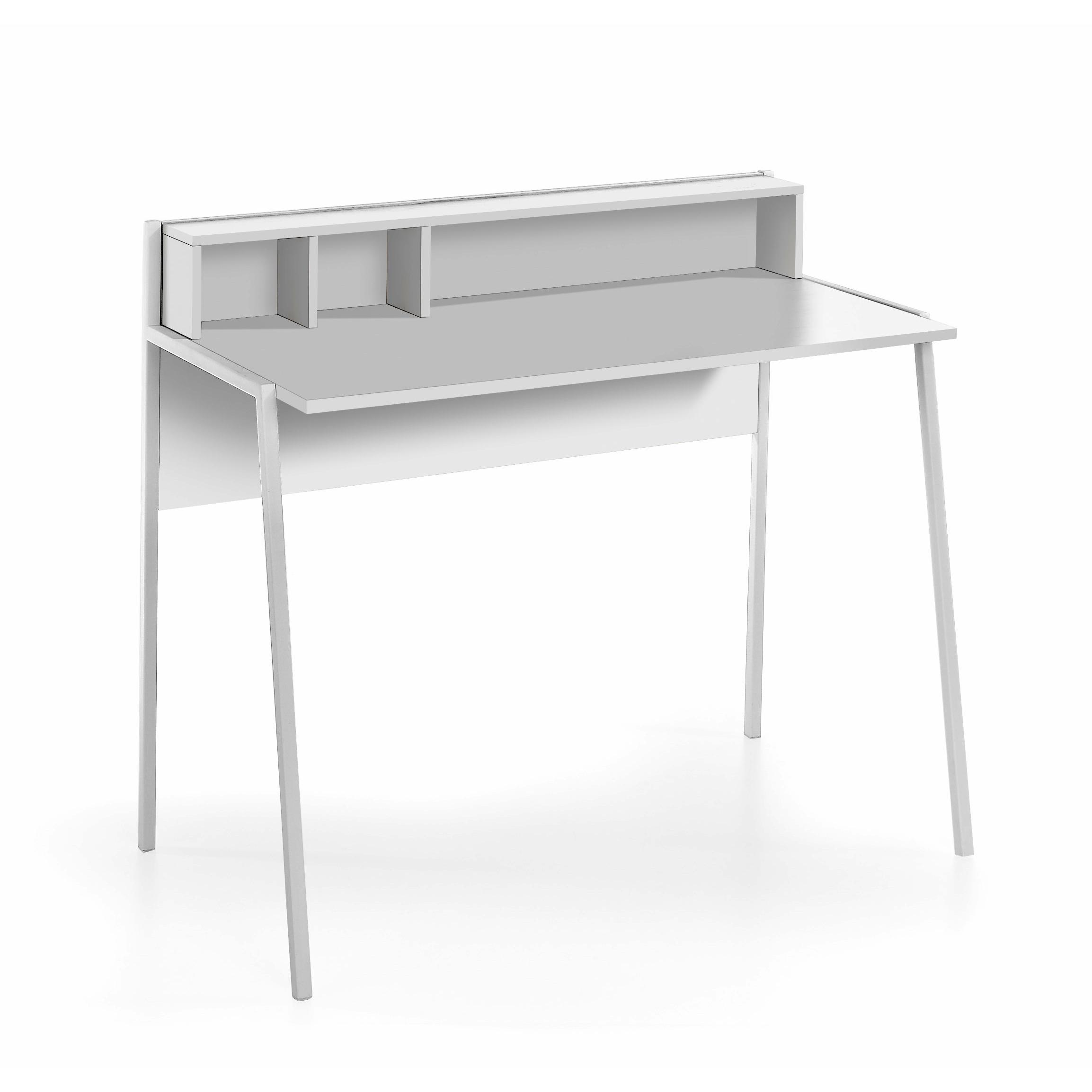 Mesa de estudio de Herdasa, modelo Helsinki, fabricado en melamina y metal