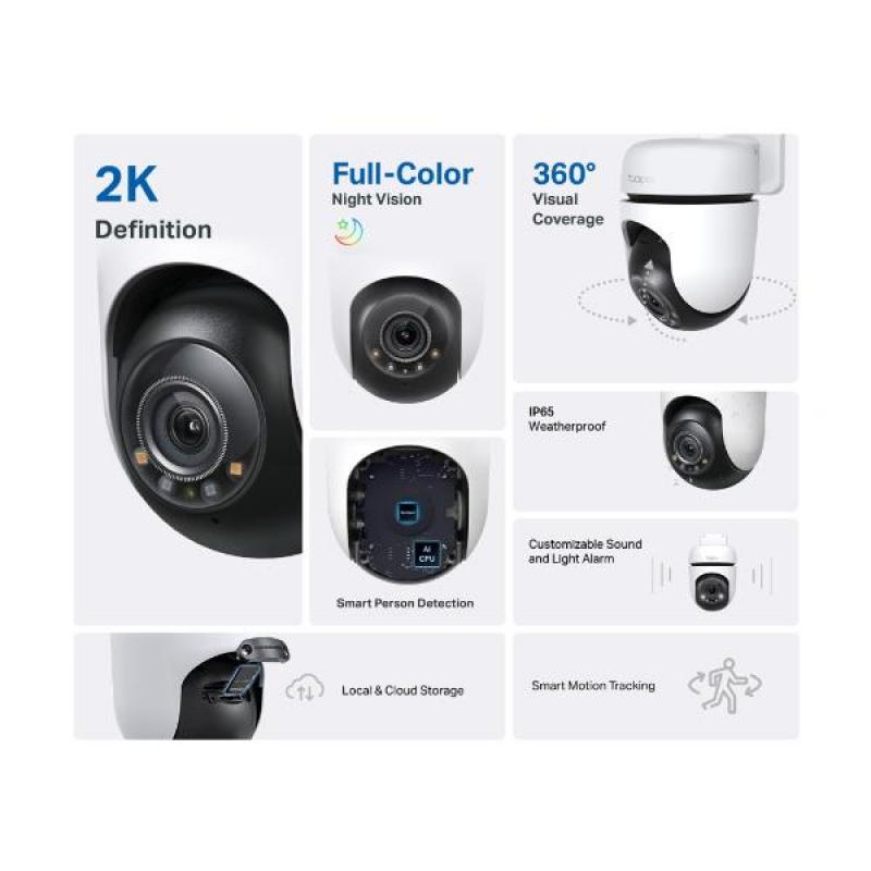 Outdoor pan/tilt security wifi cam