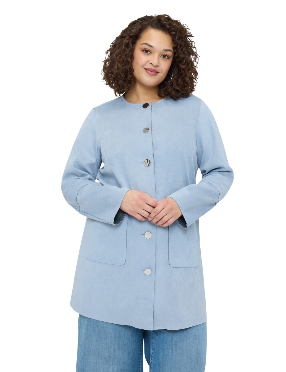 Fiorella Rubino - Abrigo soft touch con botones
