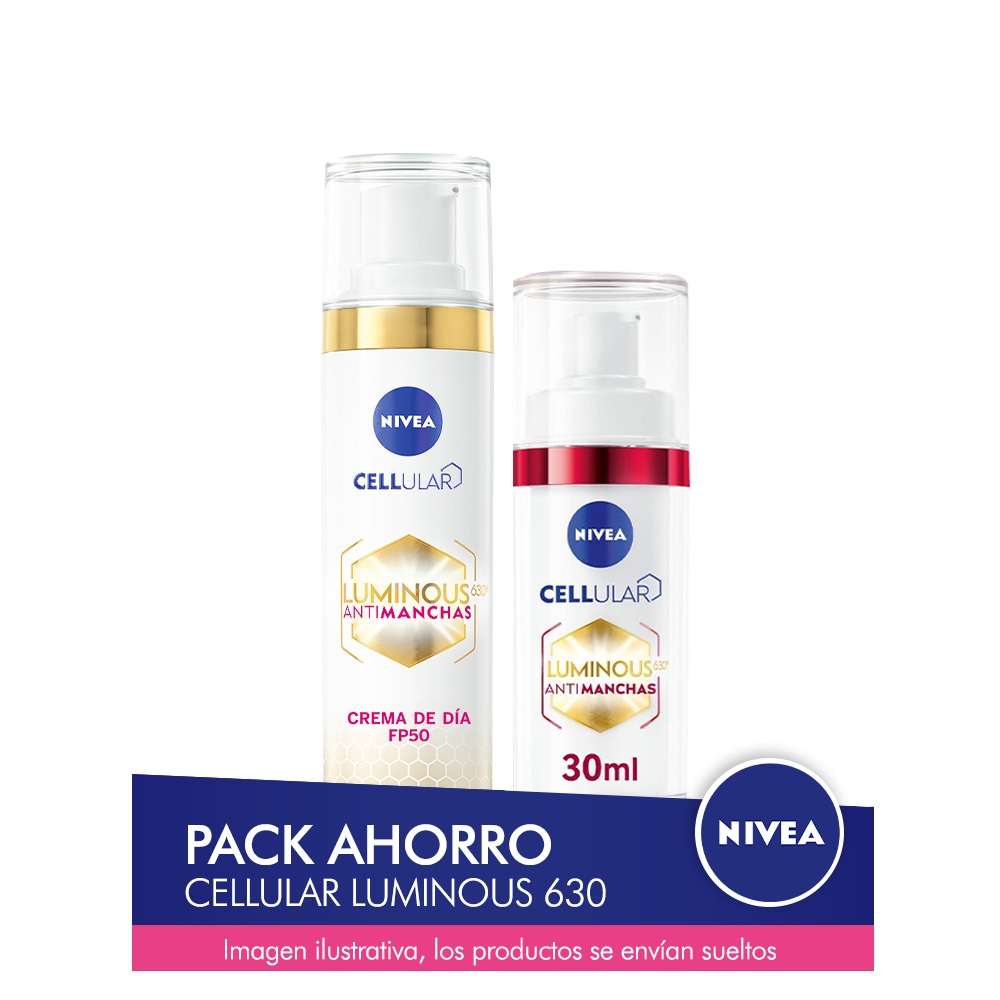 NIVEA Luminous630 Pack ahorro - Contiene Crema de Día y Sérum Facial