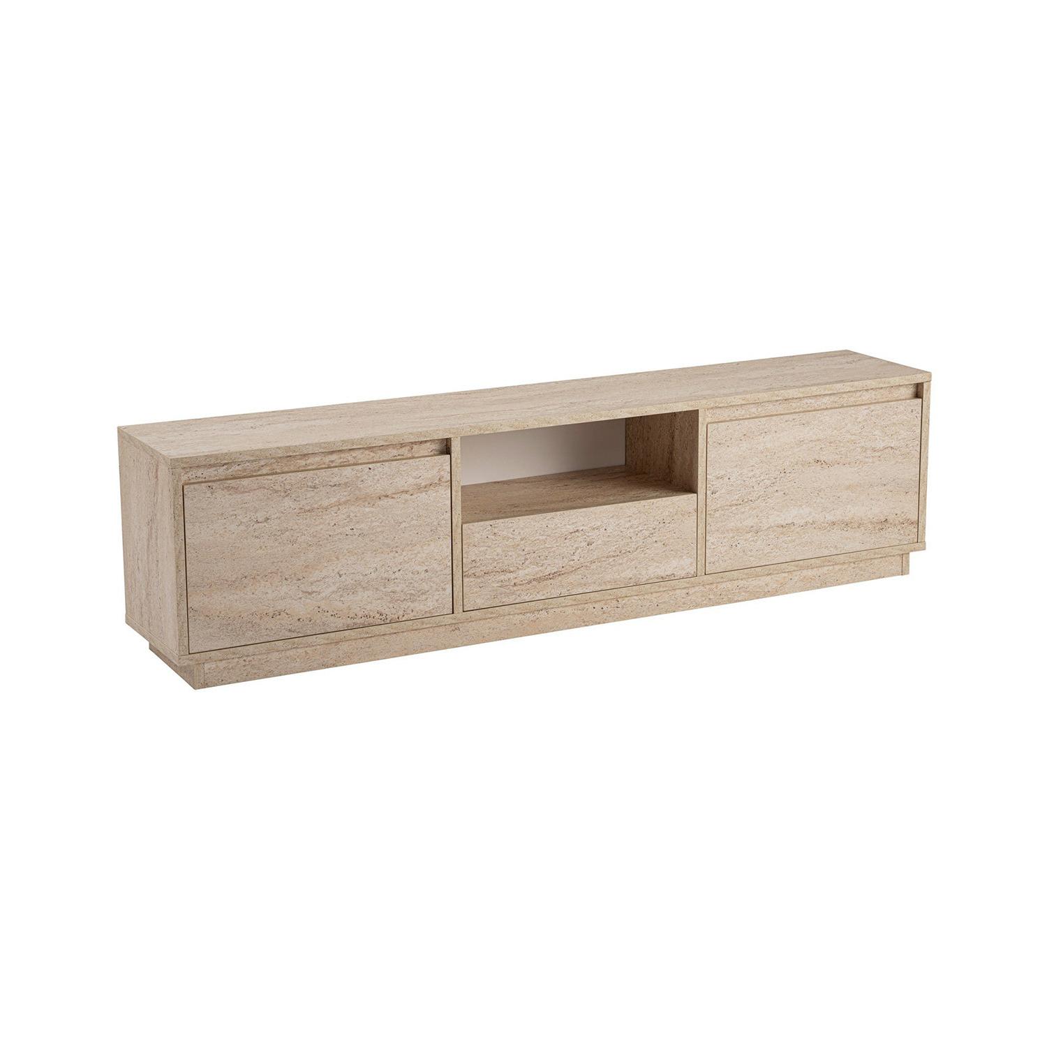 Mueble tv millie travertino  para hogar moderno mueble de almacenaje  - Homekit