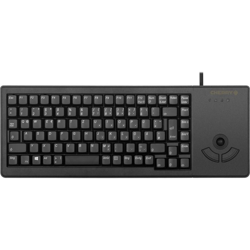 Cherry teclado cable slim xs-trackb Negro