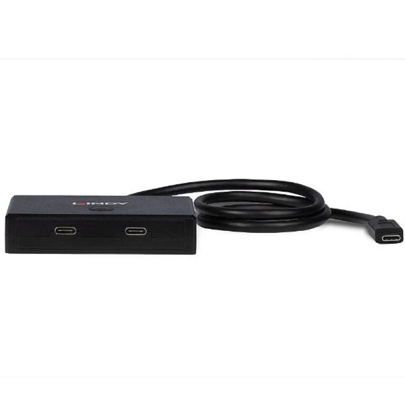 Conmutador USB 3.2 Gen 1 tipo C bidireccional de 2 puertos