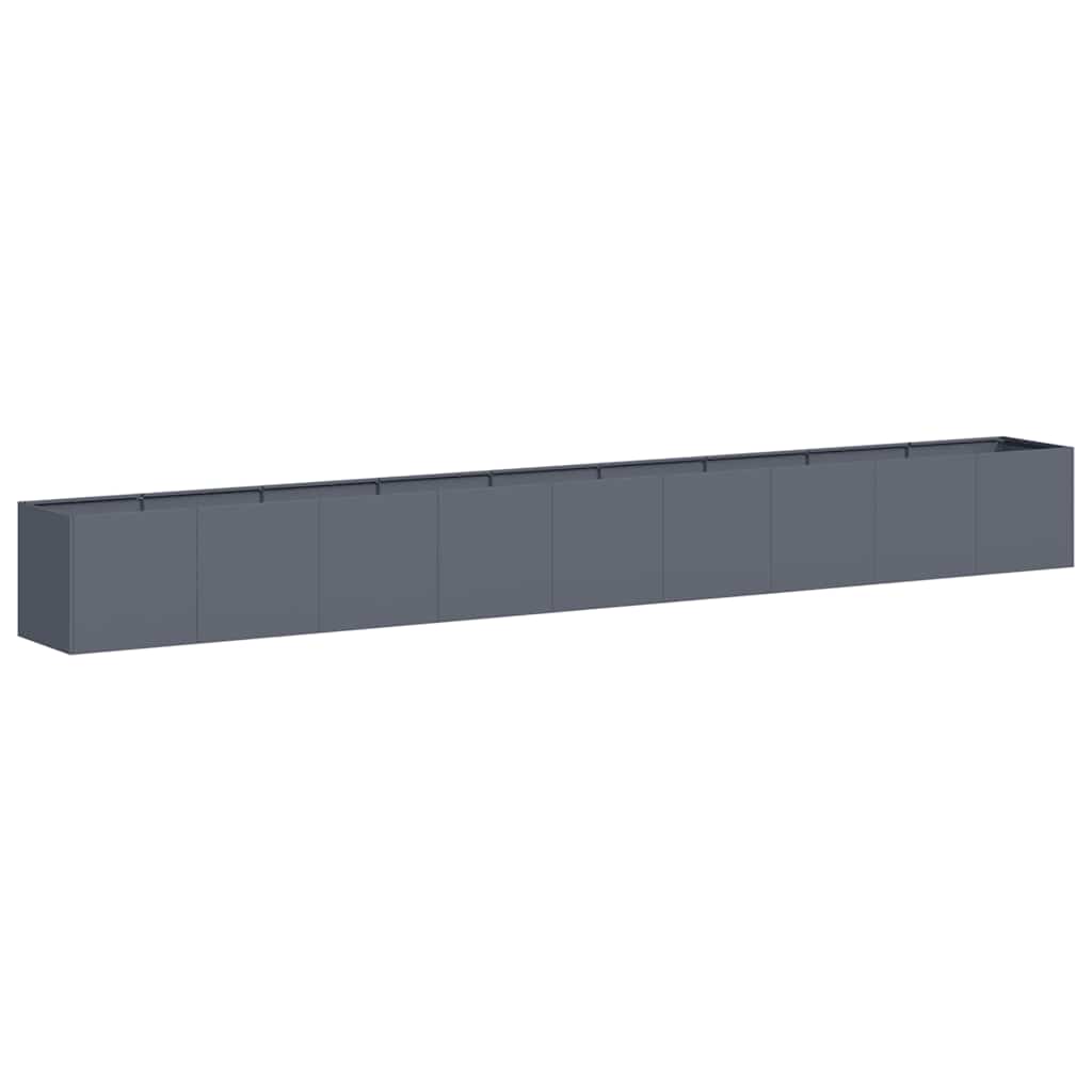 vidaXL Jardinera de acero laminado en frío antracita 360x40x40 cm