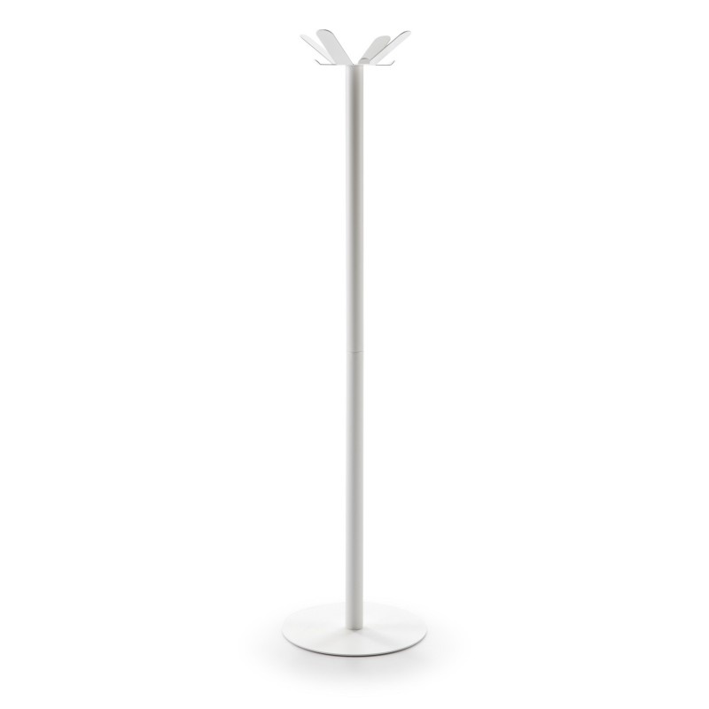 DON HIERRO - Perchero SOFT – Diseño minimalista, 8 colgadores, Metal blanco, estable y elegante-