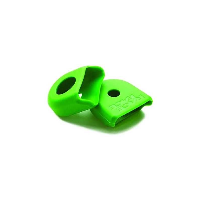 Race Face - Protector de biela de goma para bicicleta de montaña, compatible con Next / Sixc / Aeffect / SRAM XX / Shimano Saint, tamaño pequeño, color verde, ideal para ciclismo extremo y competición