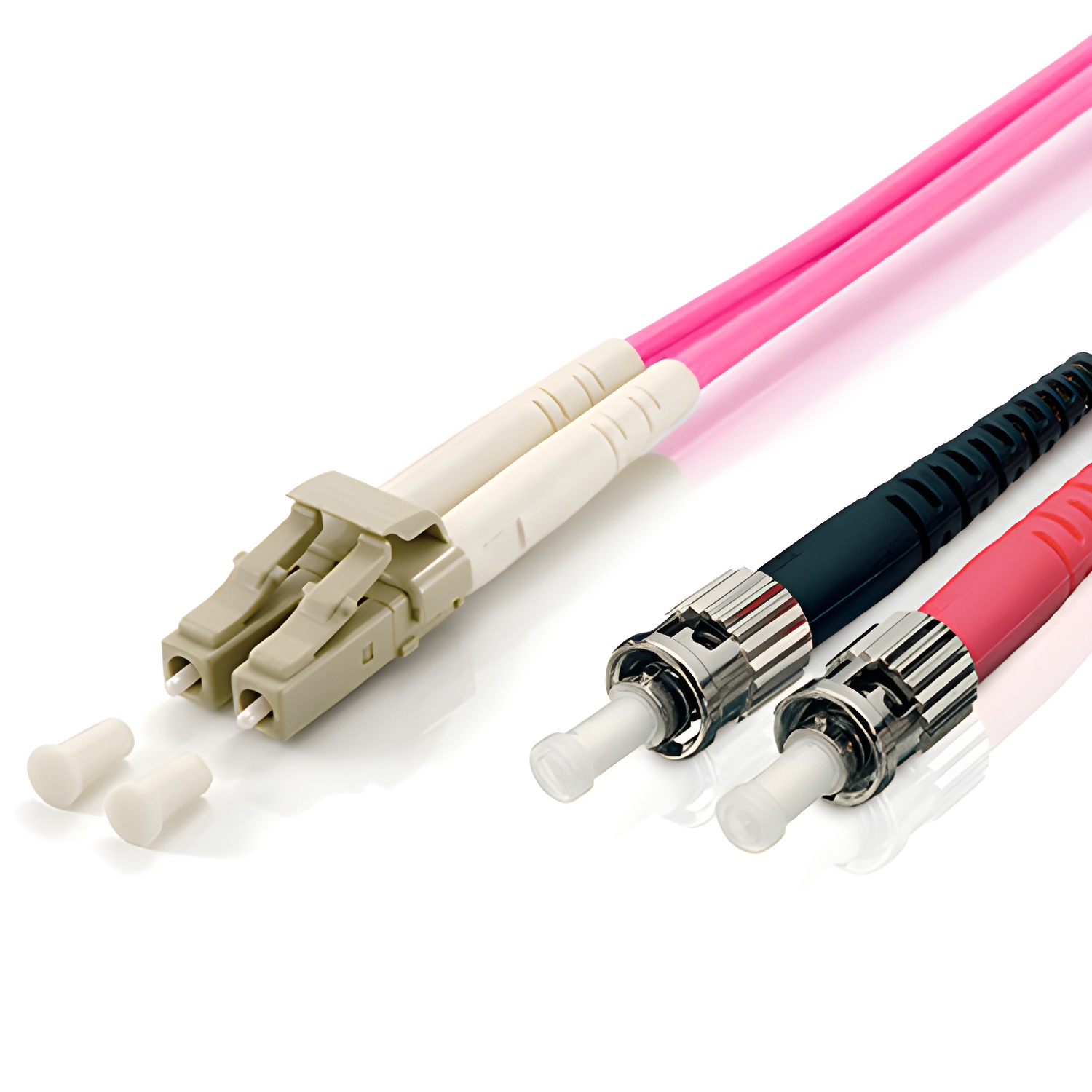 Equip Cable Fibra Óptica Multimodo LC/ST 50/125u OM4 1m Violeta Libre de Halógenos