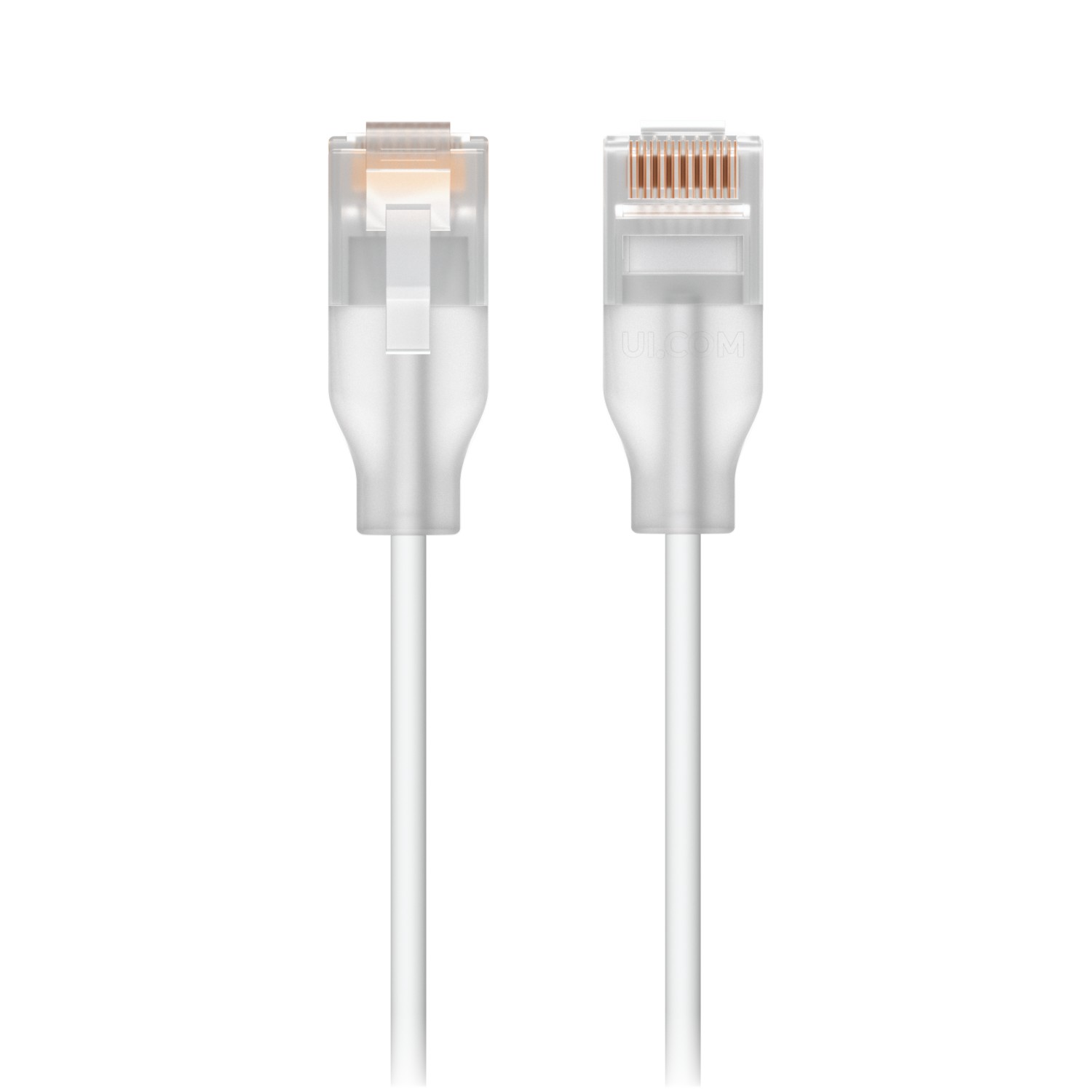 Ubiquiti UACC-Cable-Patch-EL-1M-W cable de red Translúcido, Blanco Cat6