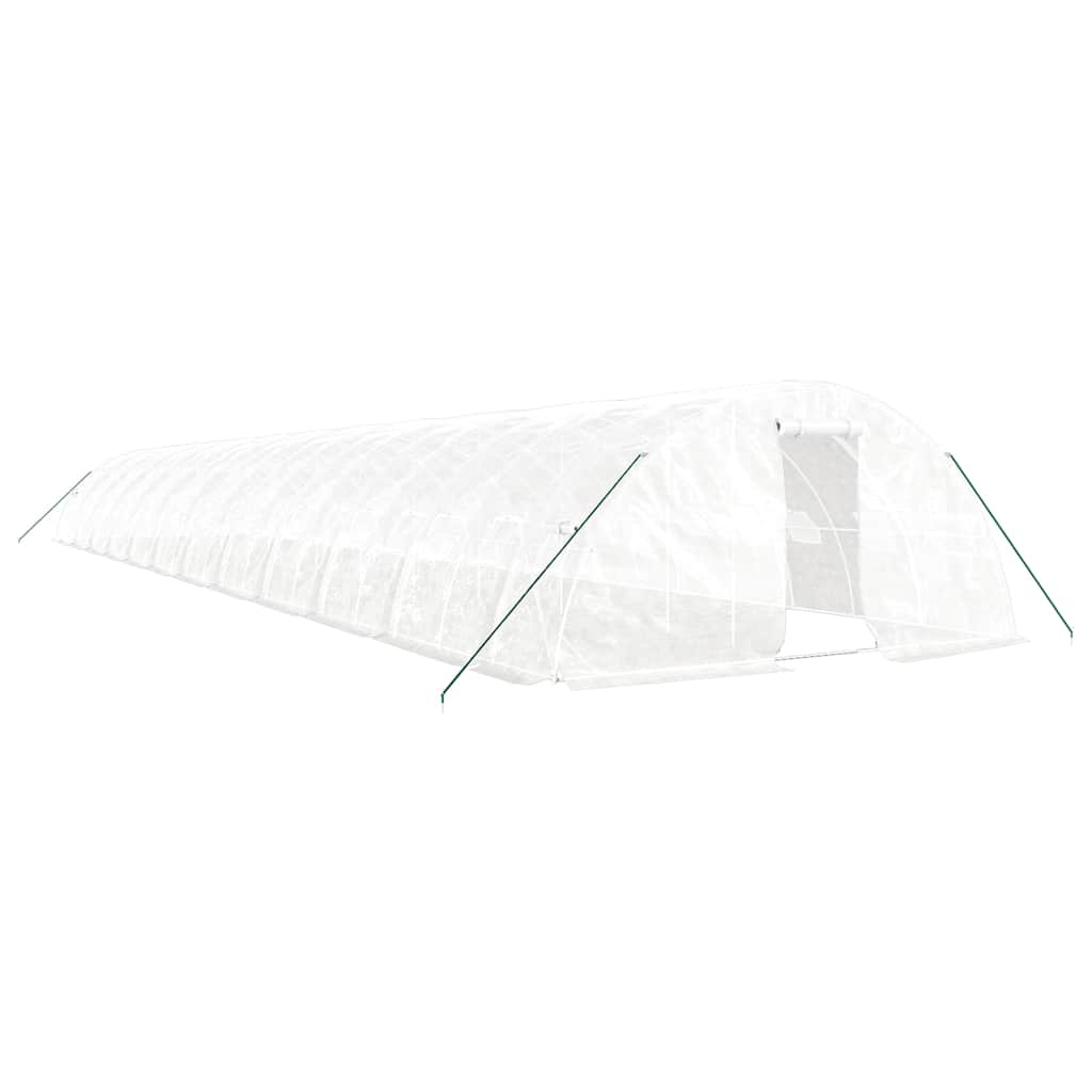 vidaXL Invernadero con estructura de acero blanco Multitalles
