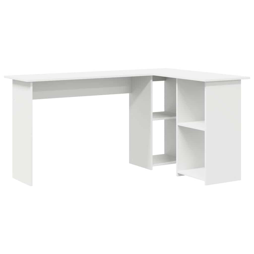 vidaXL Escritorio con estante 142 x 102 x 73 cm Madera de ingeniería
