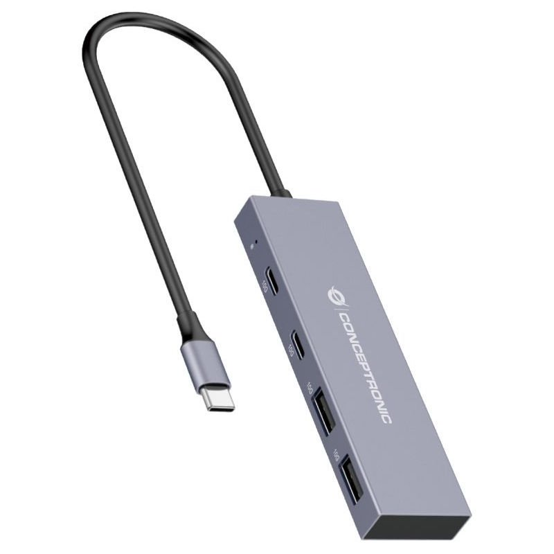 Conceptronic hubbies13g usb-c 3.2 hub 10gbps 2x usb-c ports 2x usb-a ports