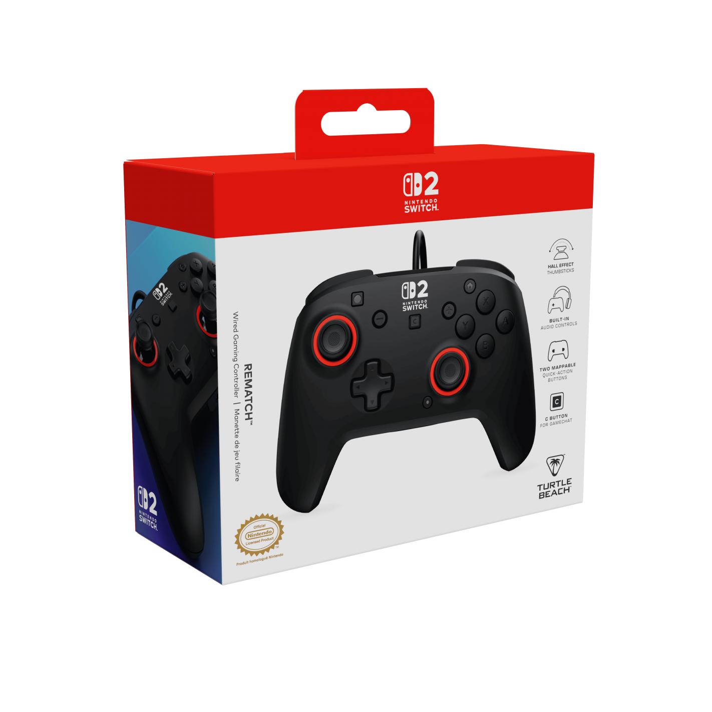 Rematch Wired Controller Black - Para SWITCH 2