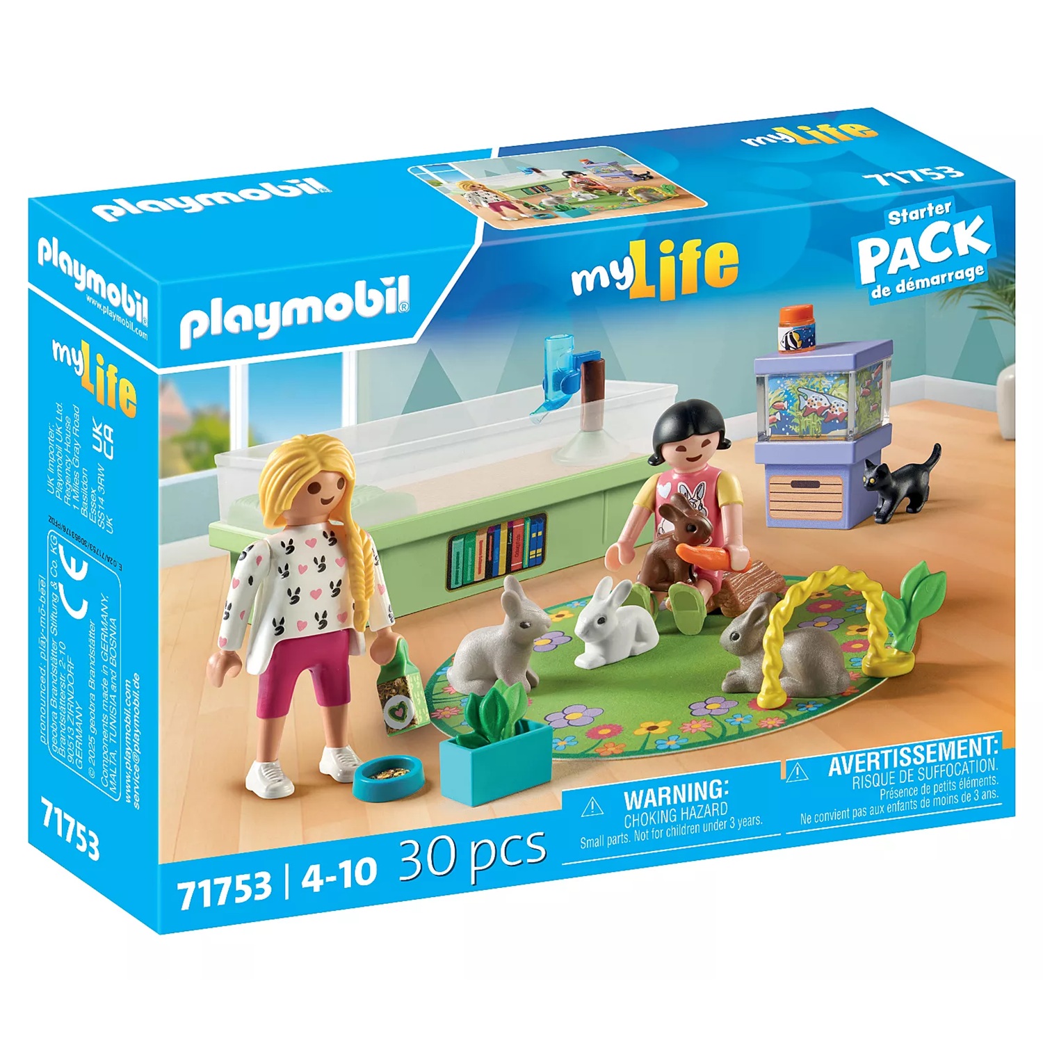 PLAYMOBIL - STARTER PACK FAMILIA DE CONEJOS, TIENDA CON LICENCIA OFICIAL, ENVIO URGENTE 24-48 HORAS EN PENÍNSULA, FAMOBIL, CLICKS, JUGUETES, NIÑOS, NIÑAS, FIGURAS, MUÑECOS, 100% ORIGINAL