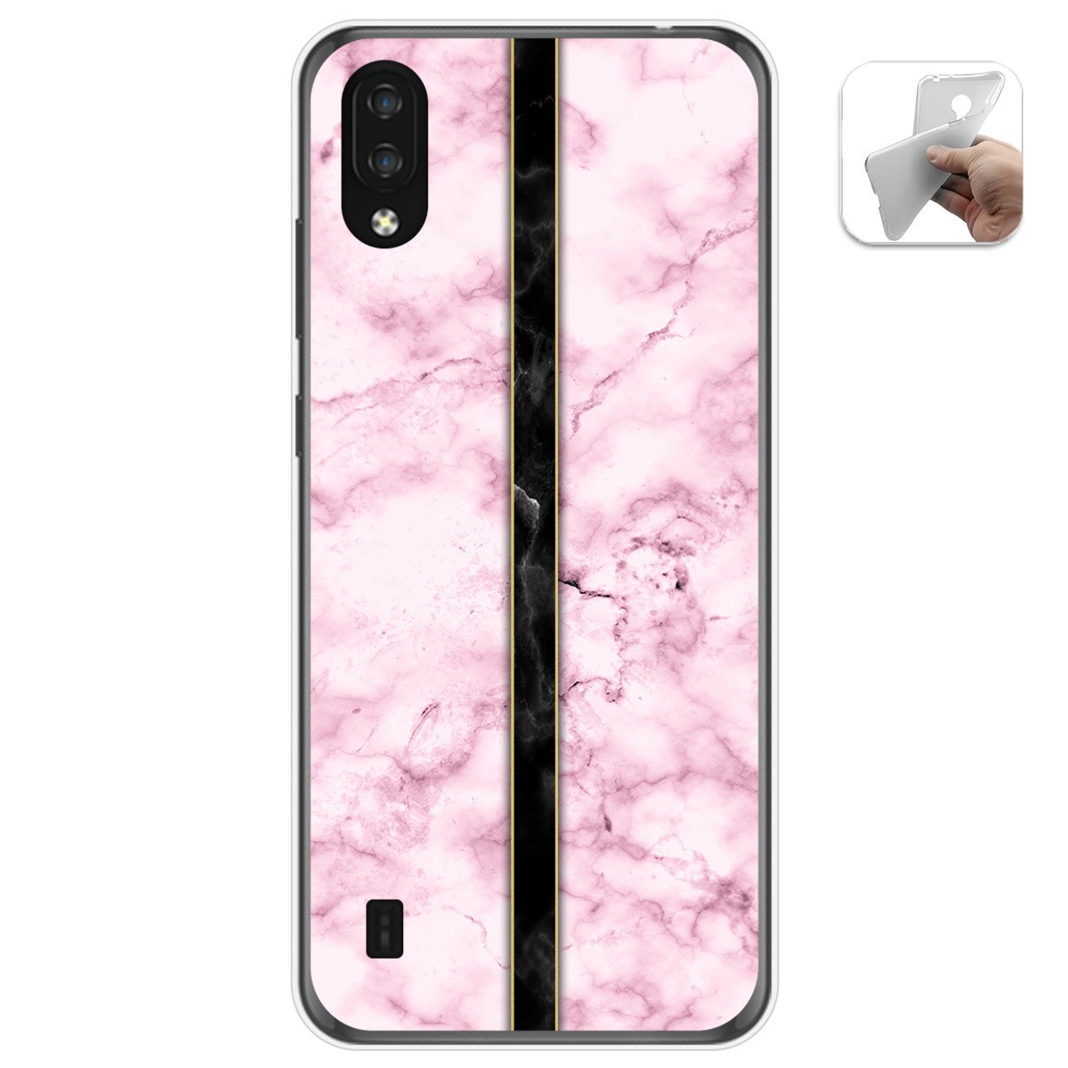 Tumundosmartphone Funda Gel Tpu para Zte Blade A5 2020 diseño Mármol 04 Dibujos