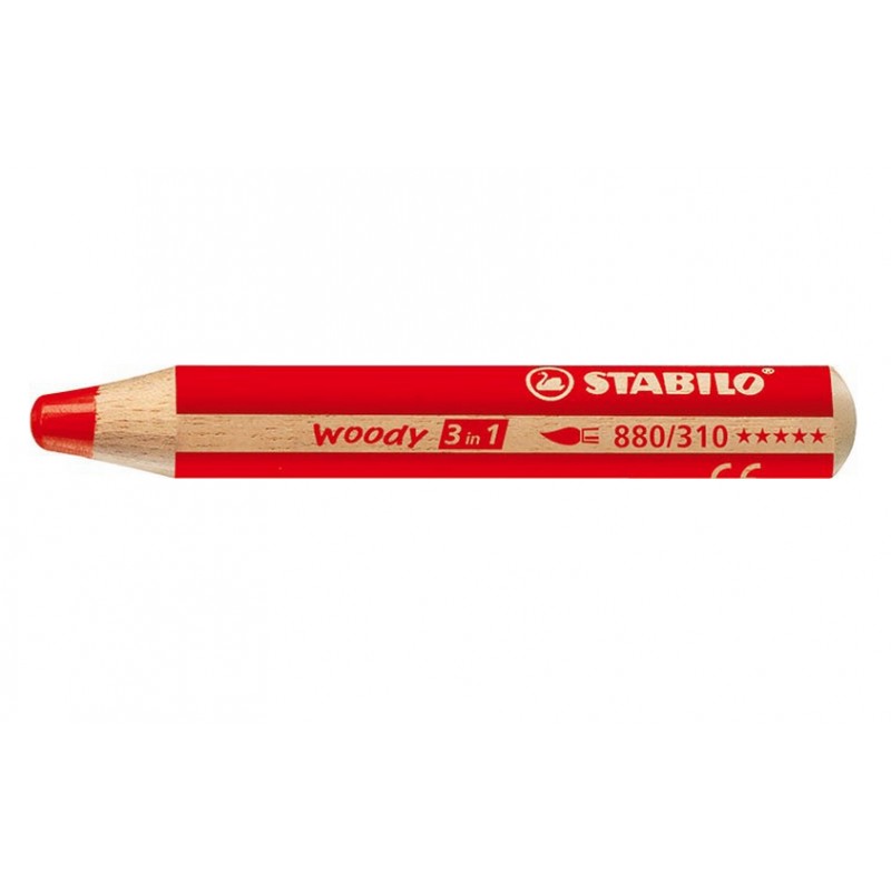 STABILO - woody 3 in 1 Rojo 1 pieza(s) 880/310