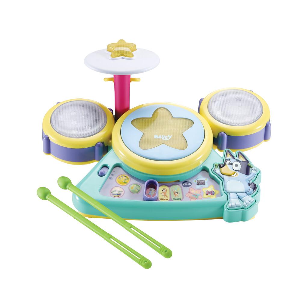 Bluey Batería Musical de Bluey con 16 Canciones y Melodías Juguetes Vtech