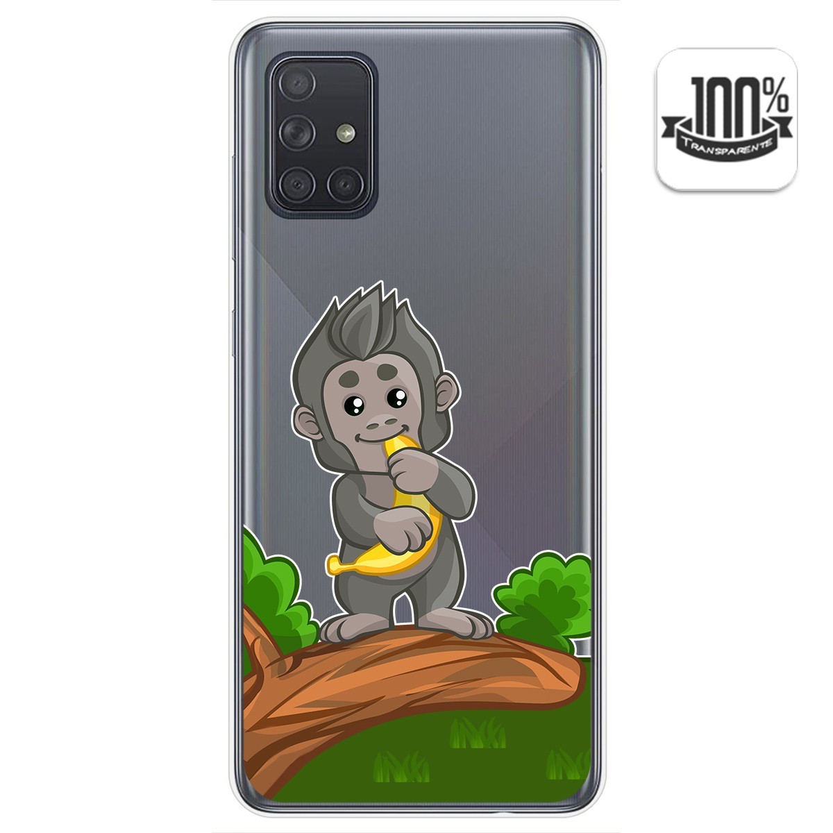 Tumundosmartphone Funda Gel Transparente Samsung Galaxy A71 5G Personalizada Mono Dibujos