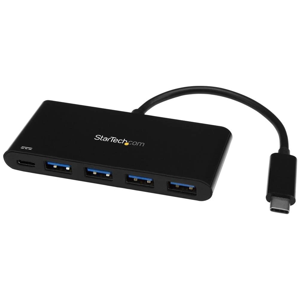 HUB Switch puertos 4 puertos Superspeed USB 3.0 Tipo A; conexión de entrada USB 3.0 Tipo C StarTech HB30C4AFPD  | 4 x USB 3.0 Tipo A (Superspeed), Negro