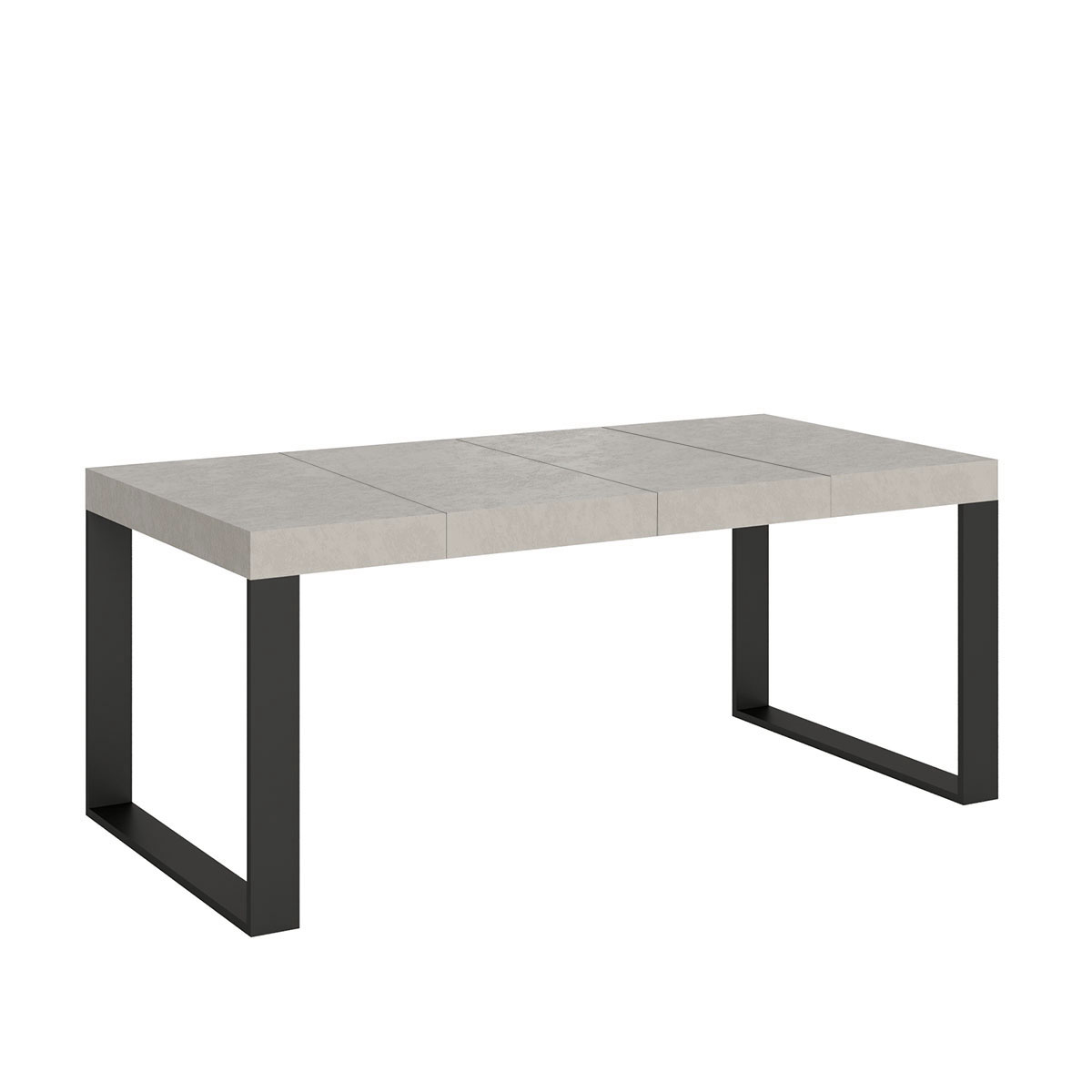 Mesa extensible 140/400x90 cm Tecno Premium patas antracita cachemir - Itamoby