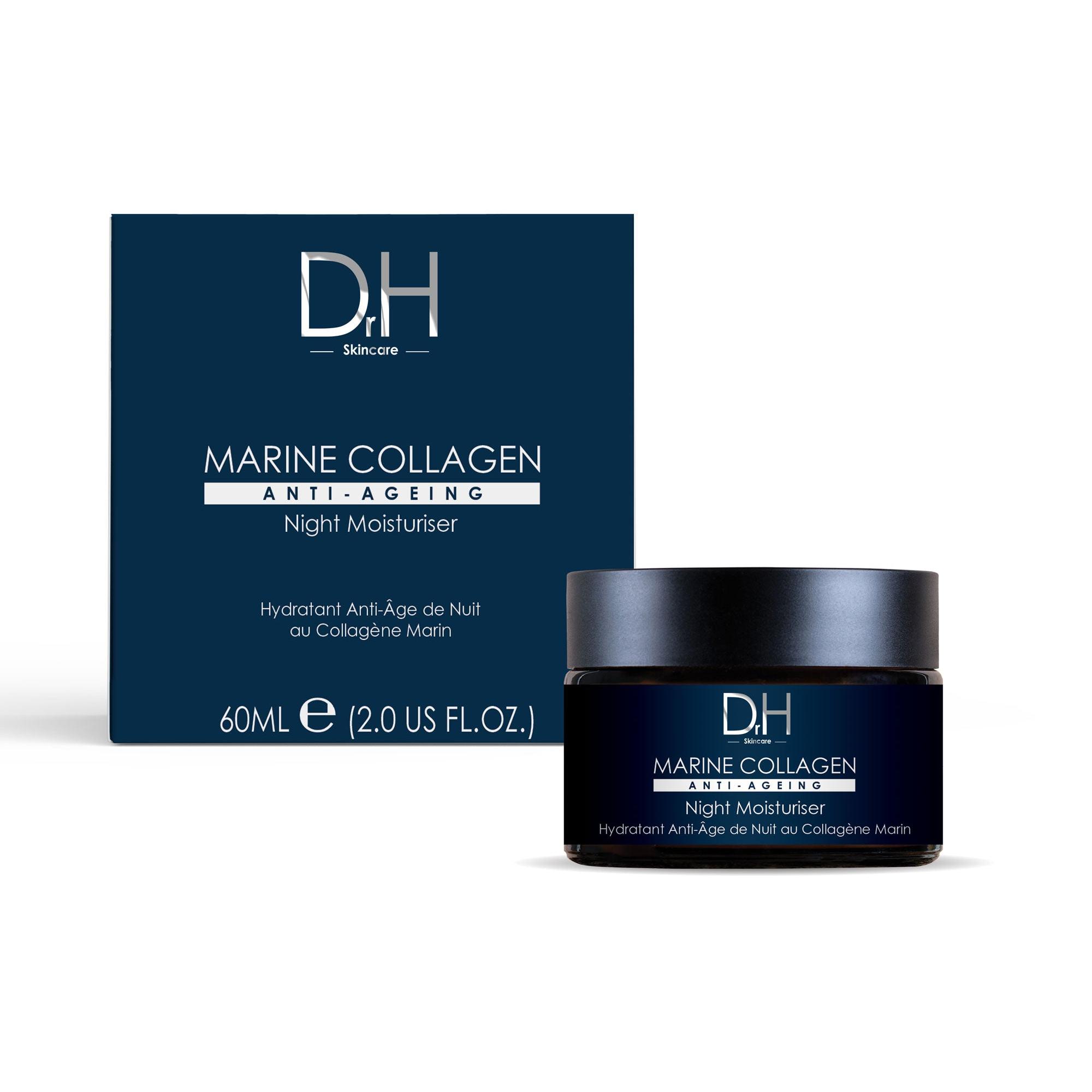Crema Hidratante de Noche con Colágeno Marino de Dr H