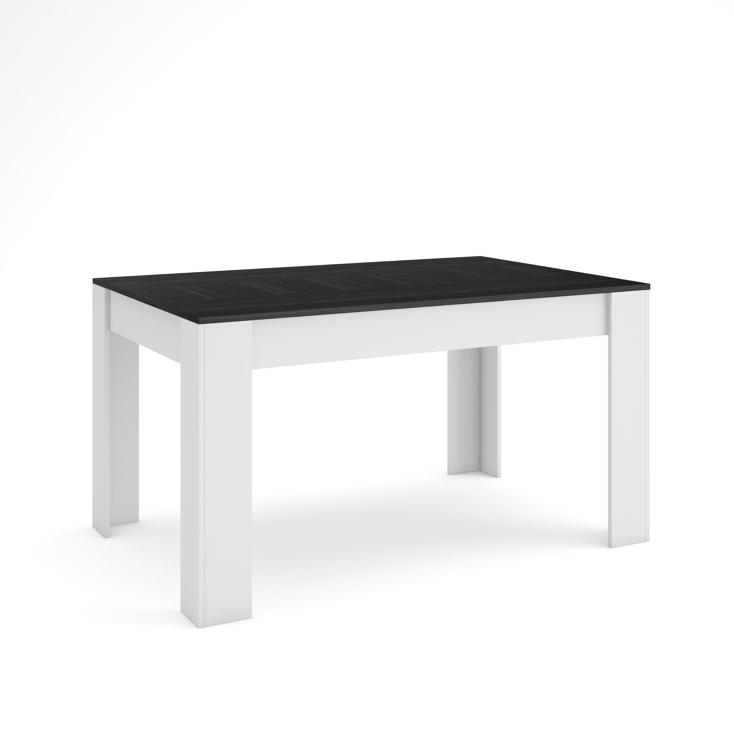 Skraut Home, Mesa Comedor, Mesa Fija Cocina y Salón, 140x90x76cm, Para 6 comensales, Muebles Comedor, Estilo Moderno